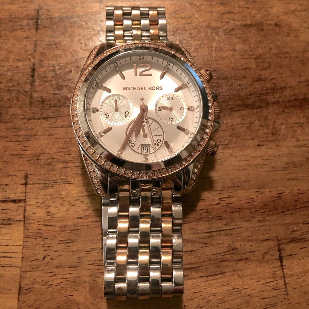 Two Tone Michael Kors Watch